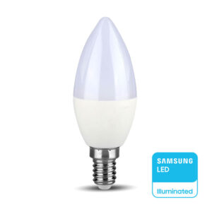 LED Λάμπα E14 5.5W Κεράκι Dimmable V-TAC PRO Samsung Chip 470lm Φυσικό Λευκό 4000K  – 2120186