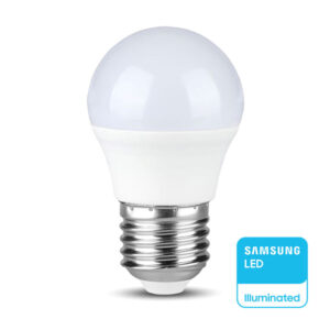 LED Λάμπα E27 G45 6.5W V-TAC PRO Samsung Chip 180° 600lm 4000K – 21867