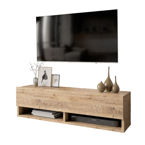 Roscoe pakoworld wall TV unit in color oak 100x31,5x29,5cm 176-000007