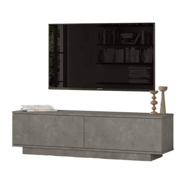 Zoeva pakoworld TV cabinet color gray cemento 140x35,5x38cm 176-000013