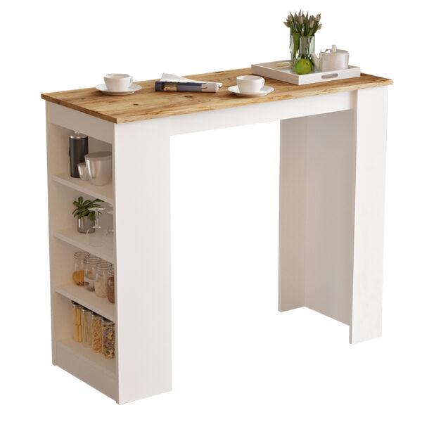 Table Bar Riff pakoworld white-sonoma120x51.5x101.5cm 176-000052