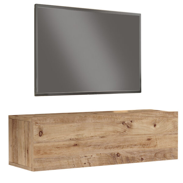 Serit pakoworld wall TV unit sonoma color 100x31.6x29.6cm 176-000066