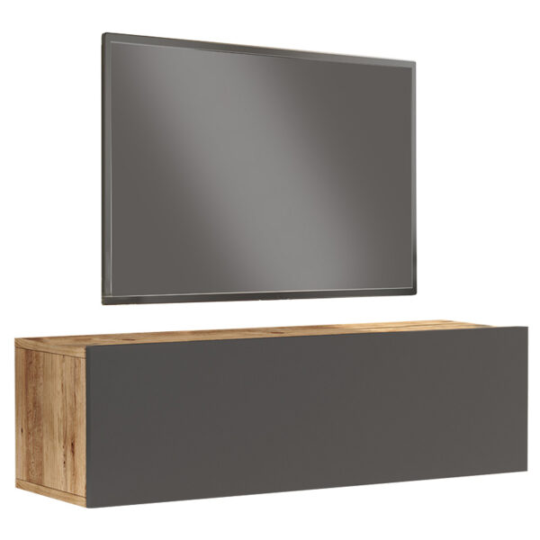 Serit pakoworld wall TV unit anthracite-sonoma color 100x31.6x29.6cm 176-000067