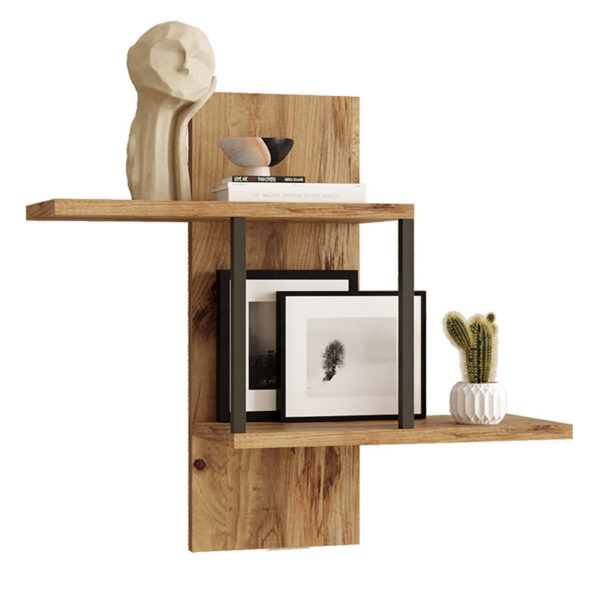 Wall shelf Horatio pakoworld in sonoma color 66x19.5x60cm 176-000082