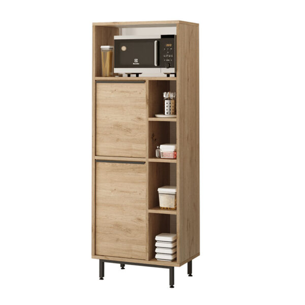 Kitchen column Migniato pakoworld natural-black 60x35.5x161.5cm 176-000146