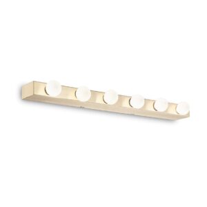 IDEAL LUX Απλίκα Τοίχου PRIVE 6xE14 Χρυσού Χρώματος - 179681