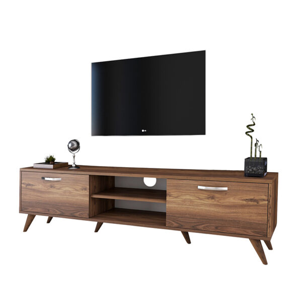 Tv unit Sabian pakoworld in walnut 180x35x48,5cm 182-000003