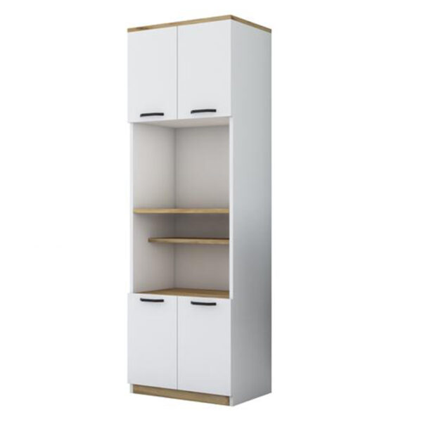Floor shelf unit Rowan pakoworld white 60x42x182cm 182-000013