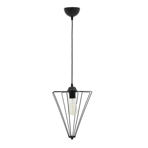 Φωτιστικό οροφής μονόφωτο Saway pakoworld E27 μαύρο 30x30x80εκ 193-000058