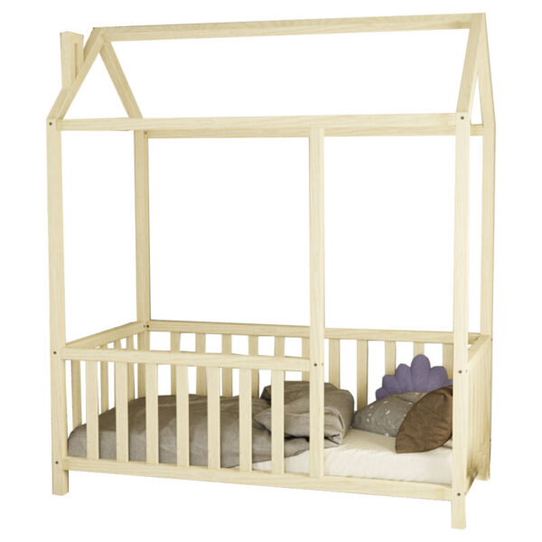 Children's bed Page pakoworld pine wood natural 70x140cm 197-000080