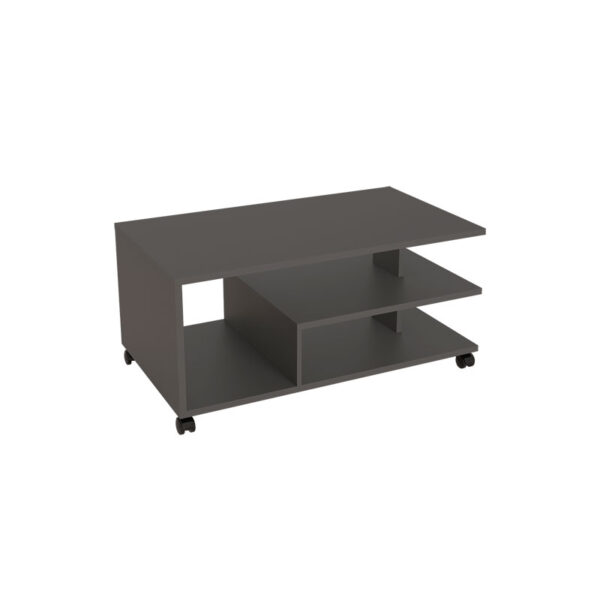 Coffee table Jayper pakoworld wheelbarrow melamine dark grey 90x50x40cm 197-000189