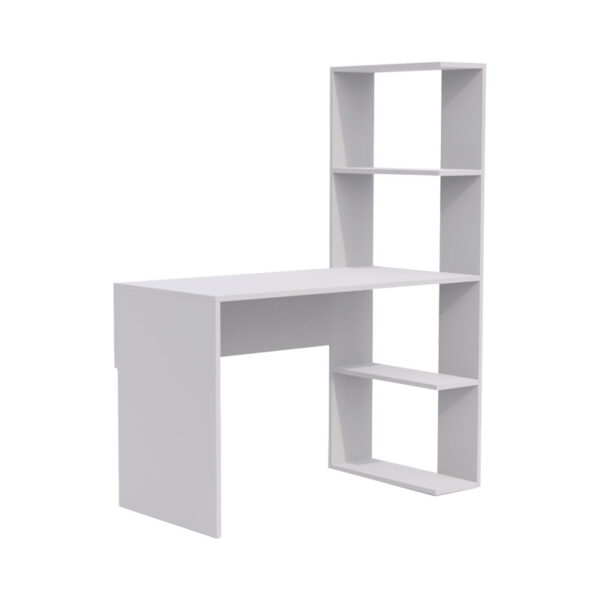 Study desk-bookcase Matthew pakoworld melamine white 114x56x141cm 197-000192