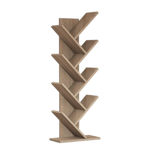 Bookcase Luptus pakoworld melamine oak 46x22x128.5cm 197-000199