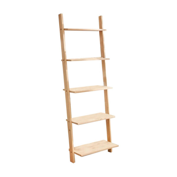 Bookcase Fealor pakoworld natural wood 50x20x148cm 197-000233
