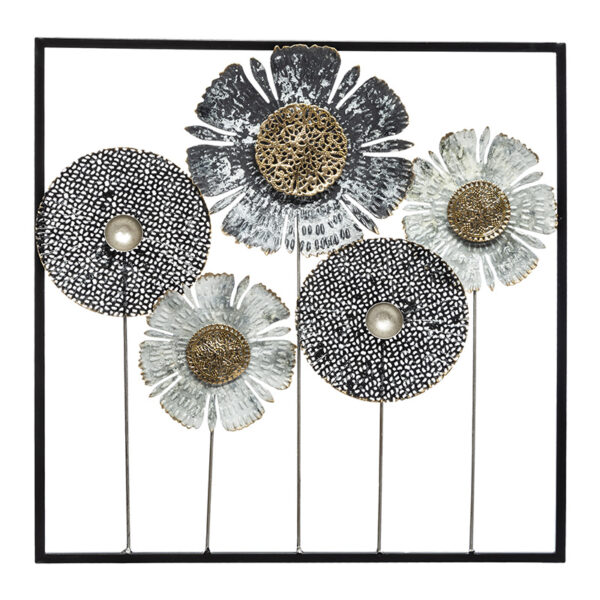 Wall decoration Ozias pakoworld metal colorful 50x3,5x50cm 199-000300