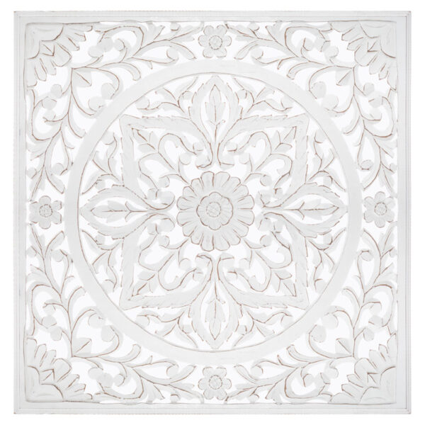 Wall decoration Fanny pakoworld MDF white 90.5x90.5cm 199-000474