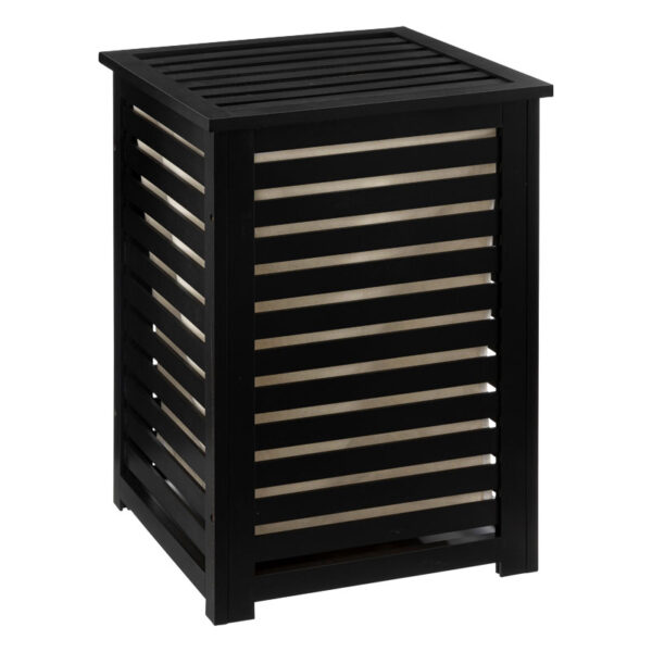 Laundry basket Africa pakoworld black 40x38x58cm 199-000525