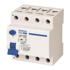 ΡΕΛΕ ΔΙΑΡΡΟΗΣ 4Χ40Α 6KA 300mA GACIA TYPE A EUROLAMP - 500-37532