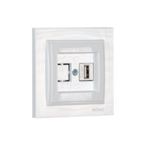 ΠΡΙΖΑ USB ΛΕΥΚΗ EUROLAMP - 152-10160