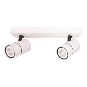 ΣΠΟΤ ΜΠΑΡΑ ΔΙΠΛΗ GU10 ΛΕΥΚΗ/ ΜΑΥΡΗ EUROLAMP 145-25007