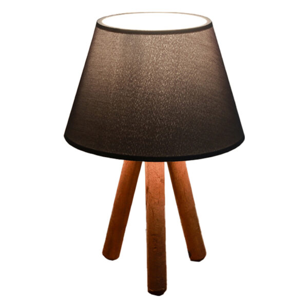 Table lamp PWL-1071 pakoworld Å27 black-walnut D22x32cm 202-000029