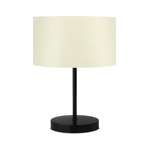 Table lamp PWL-1076 pakoworld Å27 ecru-black D24x35cm 202-000040