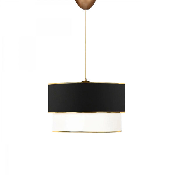 Ceiling light PWL-1089 pakoworld E27 white-black-golden D30x70cm 202-000062