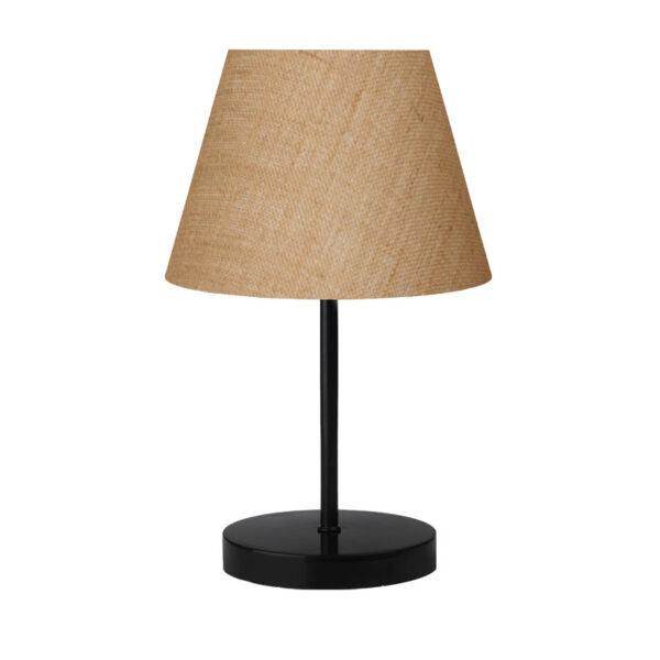 Table lamp PWL-1146 pakoworld E27 beige-black D22x37cm 202-000099