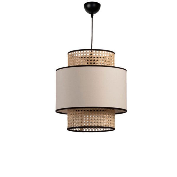 Ceiling light Dory pakoworld beige-brown-black D35x80cm 202-000118