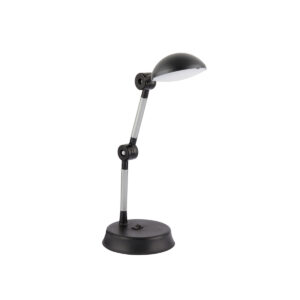 GLOBOSTAR® MICHEL 202-0061 Μοντέρνο Επιτραπέζιο Φωτιστικό Γραφείου LED 6W 540lm 120° AC 220-240V IP20 Ψυχρό Λευκό 6000K - Lumileds SMD Chip - Μαύρο - Μ15 x Π15 x Υ51cm - 2 Χρόνια Εγγύηση
