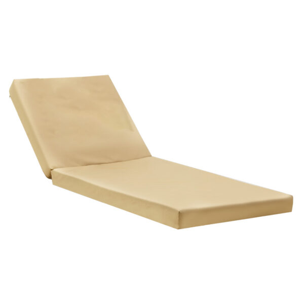 Lounger sunbed Sadie pakoworld fabric beige 65x185x15cm 211-000015