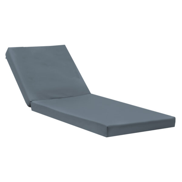 Lounger sunbed Sadie pakoworld fabric grey 65x185x15cm 211-000017