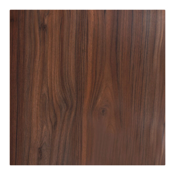 Table surface Bounty pakoworld Werzalit walnut 80x80cm 215-000038