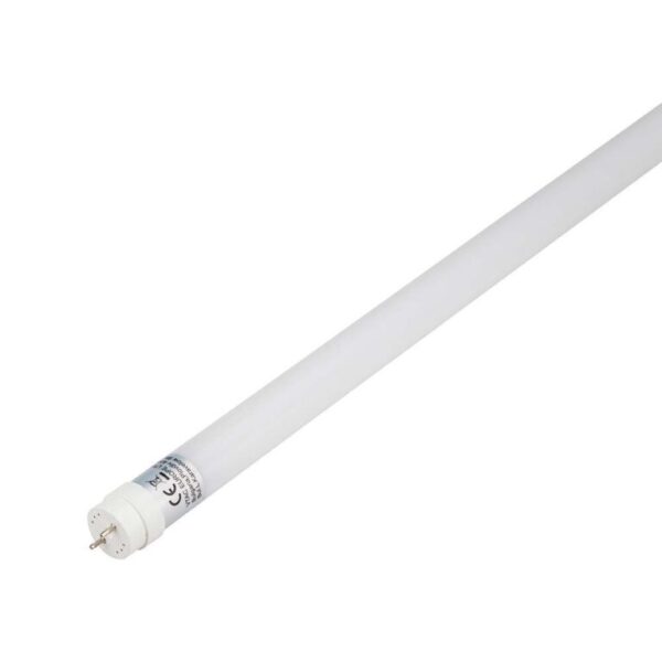 Λάμπα LED G13 T8 SMD Nano-Plastic 18W 1.2m θερμό λευκό 3000K non rotatable V-TAC - 216263