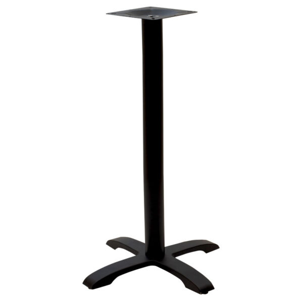 Table base bar medium height Poise pakoworld cast iron four leged black 62x62x94cm 217-000013
