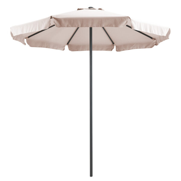 Professional umbrella Mongo pakoworld single piece metal D2.3m beige-anthracite 218-000004