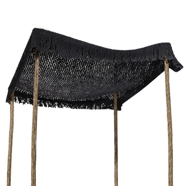 Day bed Roof macrame pakoworld black 3x3m 220-000006