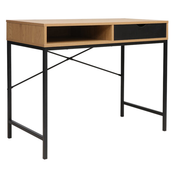 Work table Taco pakoworld natural-black 95x48x76cm 225-000002