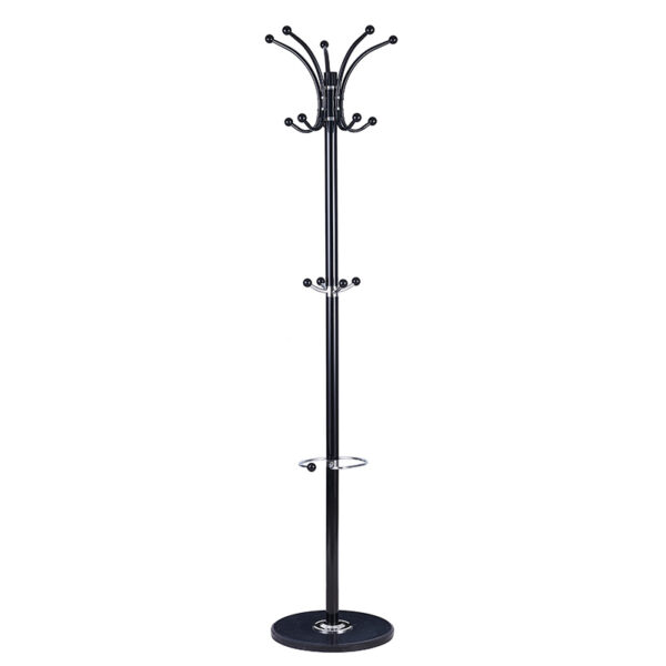 Coat Stand Nicolo pakoworld metal black D37x175cm 226-000004