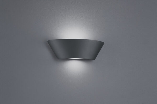 Φωτιστικό Τοίχου Trio Lighting LED 2W  Ανθρακί Αλουμίνιο 200lm 3000K IP54 227860242