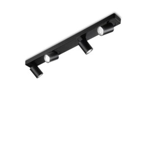 IDEAL LUX Φωτιστικό Οροφής RUDY 4xGU10 Μαύρου Χρώματος - 229072