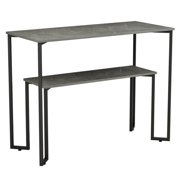 Console Homer pakoworld in grey marble-black 110x48x85cm 230-000010