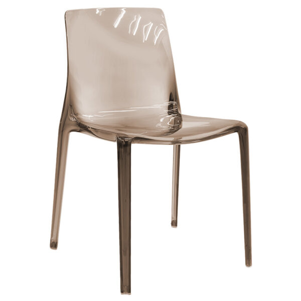 Chair Mirage pakoworld PC color coffee  transparent 231-000005
