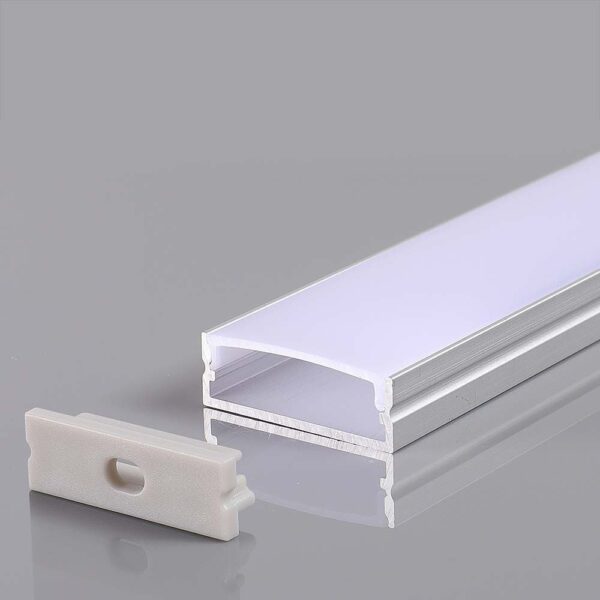 Προφίλ αλουμινίου για ταινίες LED 2000x30x10mm V-TAC - 23176