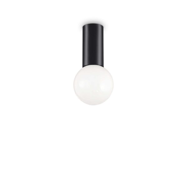 IDEAL LUX Φωτιστικό Οροφής PETIT 1xE27 Μαύρου Χρώματος - 232980