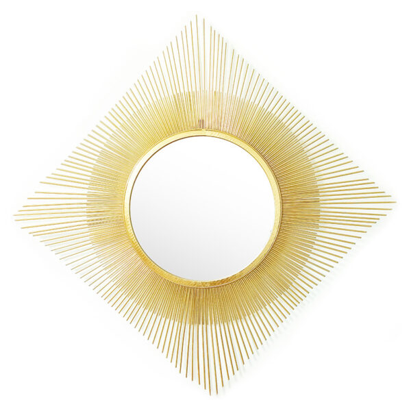 Mirror Sunshine pakoworld golden 70x3x70cm 233-000006