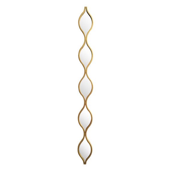 Mirror Deco 1 pakoworld golden 12.7x2.5x129.5cm 233-000017