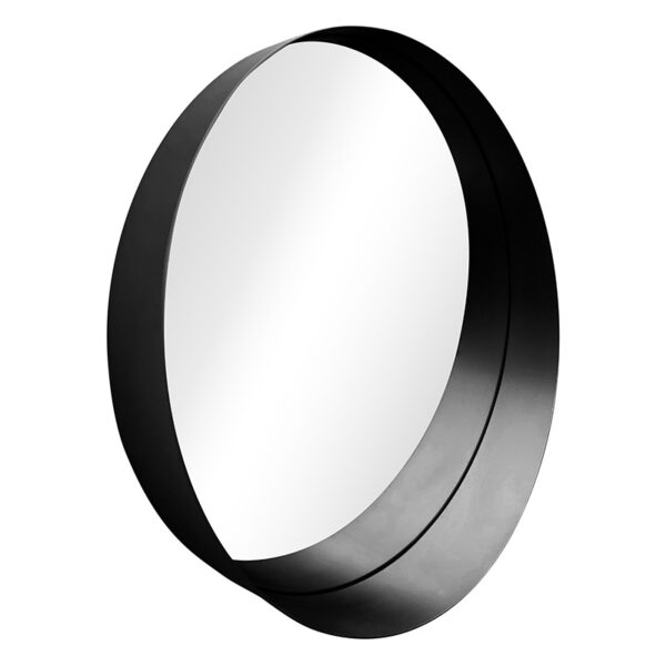 Mirror Round 3 pakoworld black 50x8x50cm 233-000018