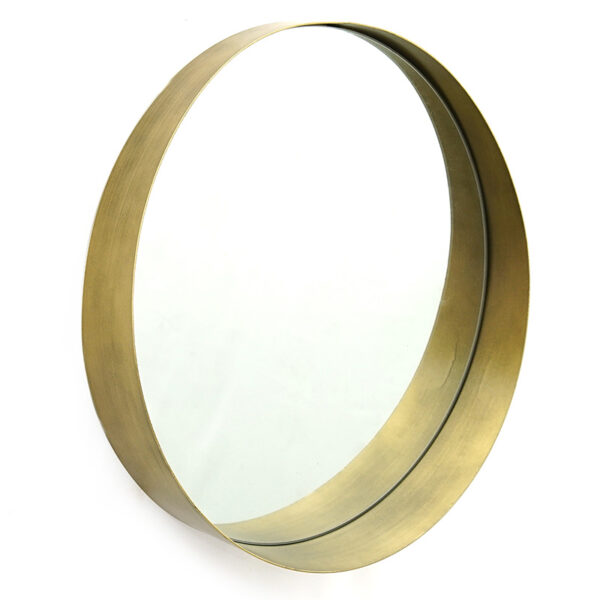 Mirror Round 3 pakoworld golden 50x8x50cm 233-000019