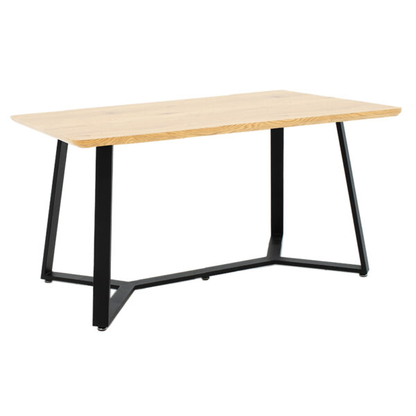 Table Gemma pakoworld in sonoma-black color 140x80x75cm 235-000016